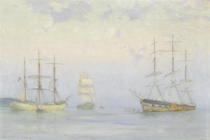 アンカー、キャリックロードでの出荷 作： Henry Scott Tuke